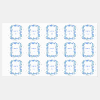 Winter Waterdichte Labels Minimalistische Sneeuwvl