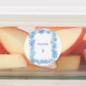 Winter Waterdichte Labels Minimalistische Sneeuwvl (Aangebracht)