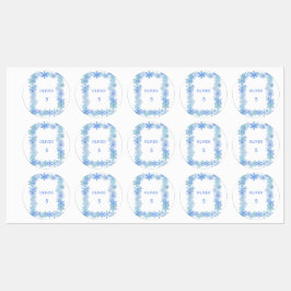 Winter Waterproof Labels Minimalist Snowflake Name