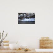 Winter Waterscape Photo Poster (Keuken)