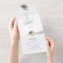 Winter Waterverf bruiloft