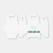 Winter Waterverf bruiloft Bedankdoosjes (Uitgevouwen)