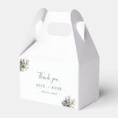 Winter Waterverf bruiloft Bedankdoosjes (Voorkant Zijde)