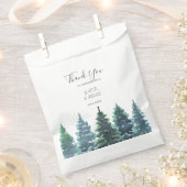 Winter Waterverf bruiloft Bedankzakje (Geknipt)