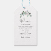 Winter Waterverf bruiloft Cadeaulabel (Voorkant)