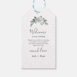 Winter Waterverf bruiloft Cadeaulabel