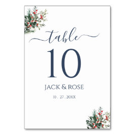 Winter Waterverf bruiloft Kaart