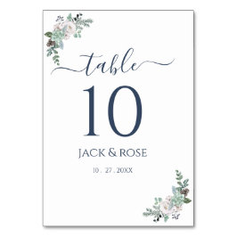 Winter Waterverf bruiloft Kaart