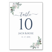 Winter Waterverf bruiloft Kaart (Achterkant)