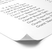 Winter Waterverf bruiloft Poster (Hoek)