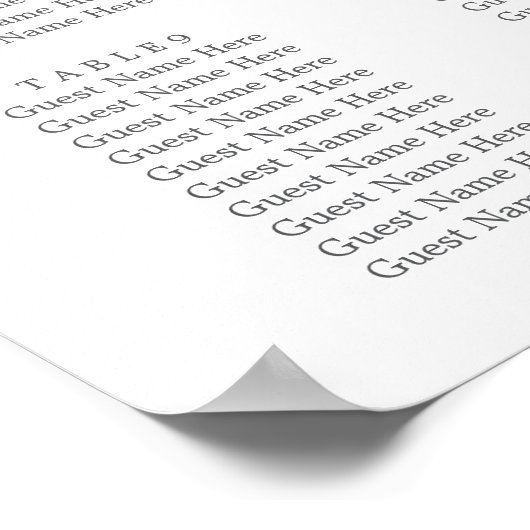 Winter Waterverf bruiloft Poster (Hoek)