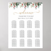 Winter Waterverf bruiloft Poster (Voorkant)