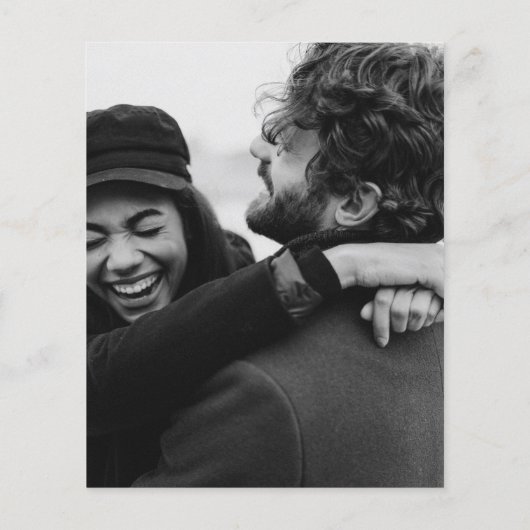 Winter waterverf dennenbos Sla de datumkaart op (Achterkant)