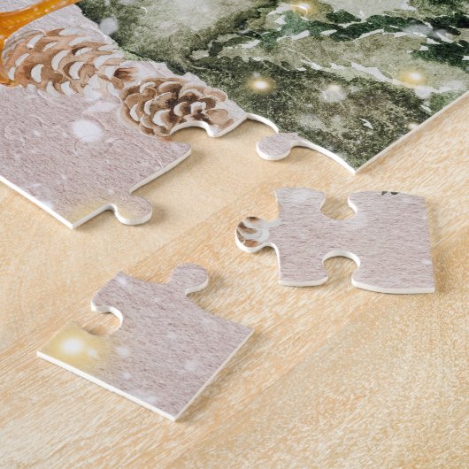 Winter Waterverf Duck Legpuzzel (Zijkant)