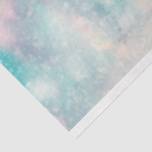 Winter Waterverf Evergreen Trees Decoupage Paper Tissuepapier (Detail)