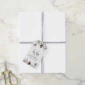 Winter Waterverf Floral Dank u Vrijgezellenfeest Cadeaulabel (Met Touw)