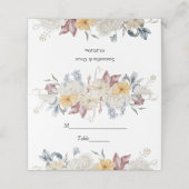 Winter Waterverf Flowers Plaatskaartje (Buitenkant ongevouwen)