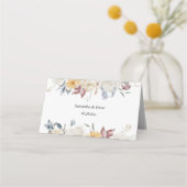 Winter Waterverf Flowers Plaatskaartje (Achterkant)