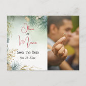 Winter Waterverf groen Briefkaart (Voorkant)