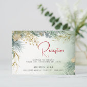 Winter Waterverf groen Kaart (Staand voorkant)