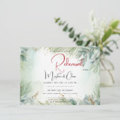 Winter Waterverf groen Kaart (Staand voorkant)