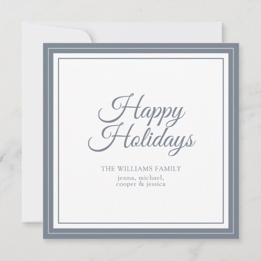 Winter Waterverf Holiday Fox Kaart (Achterkant)