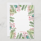 Winter Waterverf Holiday Photo Card Feestdagenkaart (Achterkant)