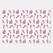 Winter Waterverf Illustratio Roze Inpakpapier Vel (Voorkant)