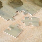 Winter Waterverf Kardinaal en Mussen Legpuzzel (Zijkant)