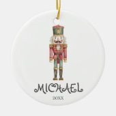 Winter waterverf Notenkraker soldaat ornament (Voorkant)