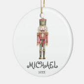 Winter waterverf Notenkraker soldaat ornament (Links)