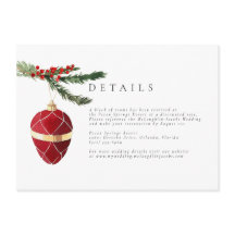 Winter Waterverf Ornament Details Bruiloft