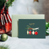 Winter  Waterverf Ornament Wedding RSVP Kaart