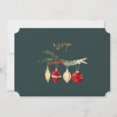 Winter  Waterverf Ornament Wedding RSVP Kaart (Voorkant)