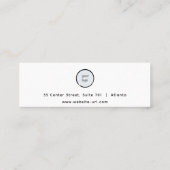 Winter Waterverf Scène Stud Oorbel Display Mini Visitekaartje (Achterkant)