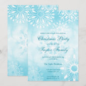 Winter Waterverf Snow-kerstfeest Kaart (Voorkant / Achterkant)