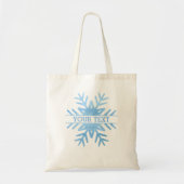Winter Waterverf vakantie sneeuwvlok gepersonalise Tote Bag (Voorkant)