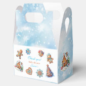 Winter Waterverf Vrolijk kerstfeest baby shower Bedankdoosjes (Geopend)