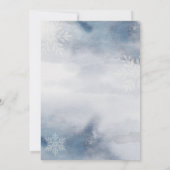 Winter Waterverf Wash Weddenschap Kaart (Achterkant)