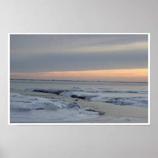 Winter Watlandschap Foto Poster (Voorkant)