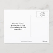 Winter Waxwing Wildlife Nature Photo Personalized Briefkaart (Achterkant)