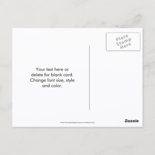 Winter Waxwing Wildlife Nature Photo Personalized Briefkaart (Achterkant)