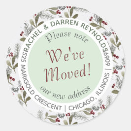 Winter We hebben de adresenvelop verzegeling verpl Ronde Sticker