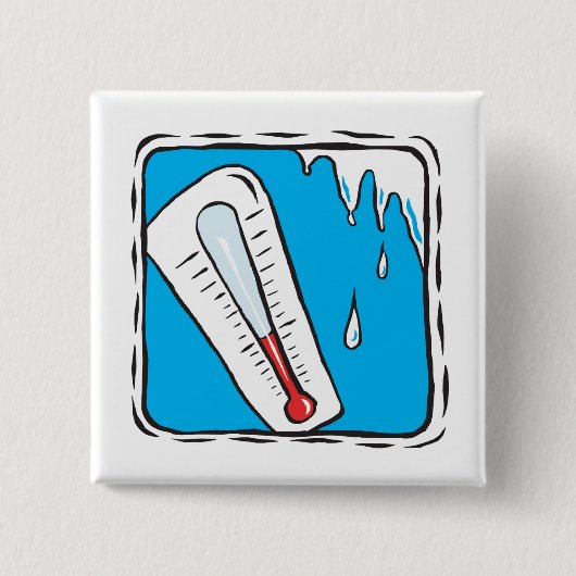 Winter Weather Vierkante Button 5,1 Cm (Voorkant)