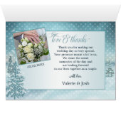 Winter Weddenfoto's Dank je Kaart (Binnen Horizontaal (Onder))