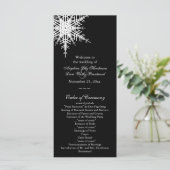 Winter Weddenprogramma Programmakaart (Staand voorkant)