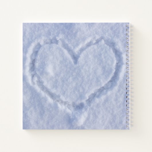 Winter Weddenschap Aangepaste foto gastboek Notitieboek (Achterkant)