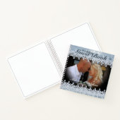Winter Weddenschap Aangepaste foto gastboek Notitieboek (Binnen)