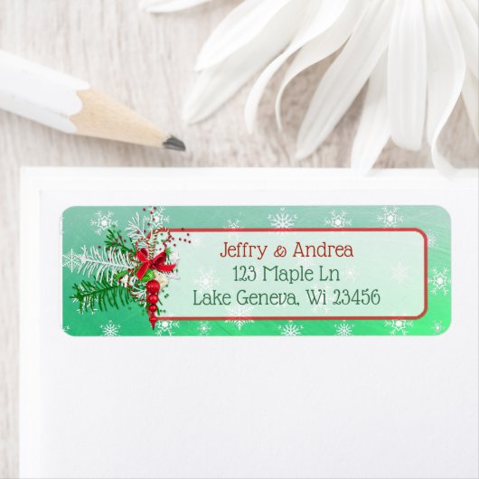 Winter Weddenschap Adresetiketten Etiket (Insitu)