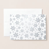 Winter Weddenschap Bedankt Bridesmaid Silver Folie Kaarten (Met envelop)